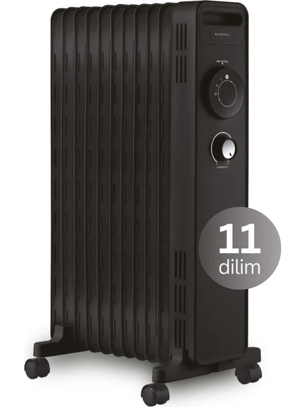 Kumtel KUM-1230S 11 Dilim 2300 W Siyah Yağlı Radyatör