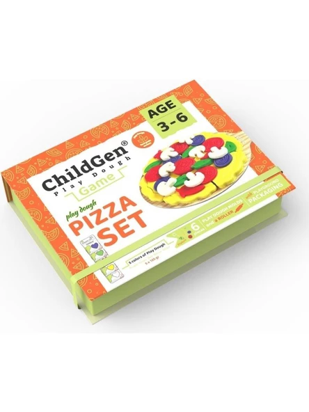 ChildGen Sahneli Pizza Oyun Hamuru Seti - Resim 2