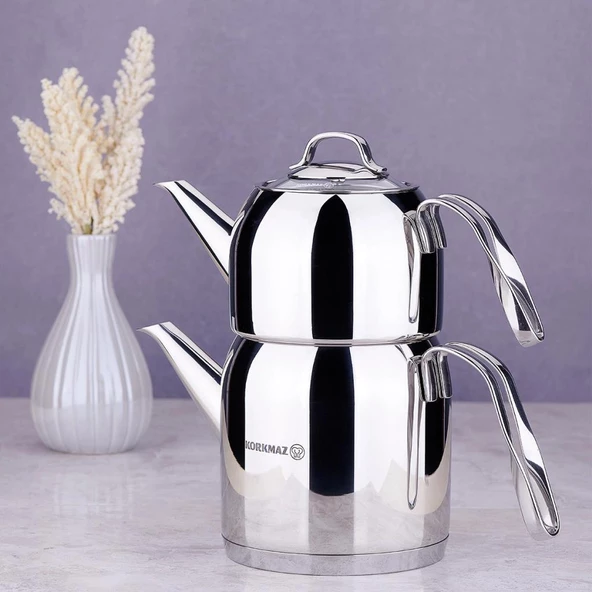 KORKMAZ A191 STEAMA ÇAYDANLIK TAKIMI - Resim 2