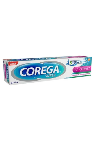 Corega Super Tat İçermez Diş Protezi Yapıştırıcı Krem 40 gr