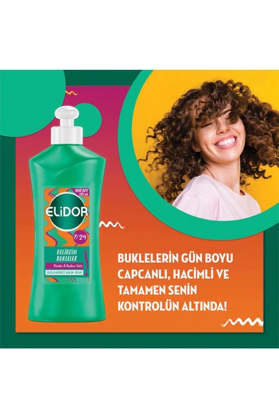 Elidor 7 24 Şekillendirici Saç Bakım Kremi Belirgin Bukleler Elastin Badem Sütü 265 ml - 4