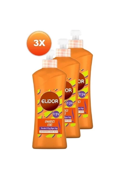 Elidor Anında Onarıcı 7/24 Şekillendirici Bakım Kremi 300 Ml - 3'lü Avantaj Paketi