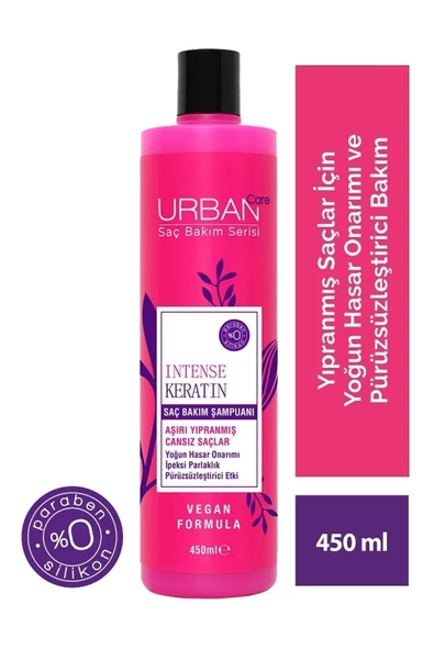 Urban Care Intense Keratin Serisi Şampuanı 450 ml Avantajlı Boy