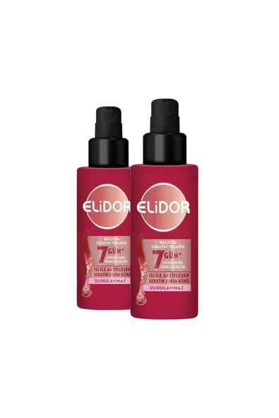 Elidor Isı Ile Aktifleşen Keratin Bakım Kürü Brezilya Keratin Terapisi 90 ml X2 - 2