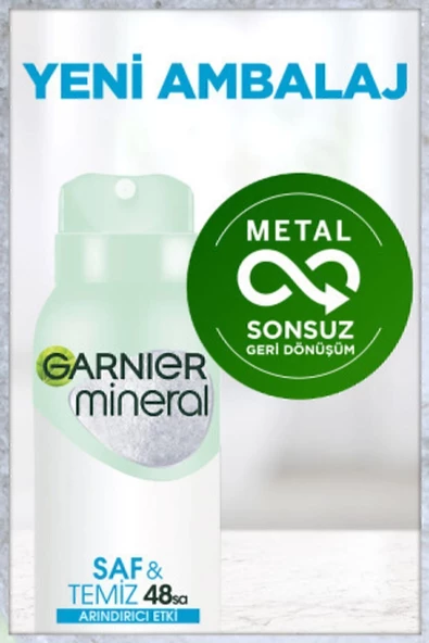 Garnier Mineral Saf&Temiz Sprey Deodorant 3'lü Set - 7