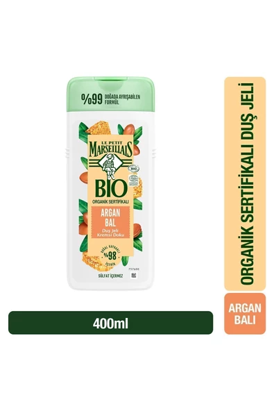 Le Petit Marseillais Duş Jeli Bio Argan Bal 400 ml - 2