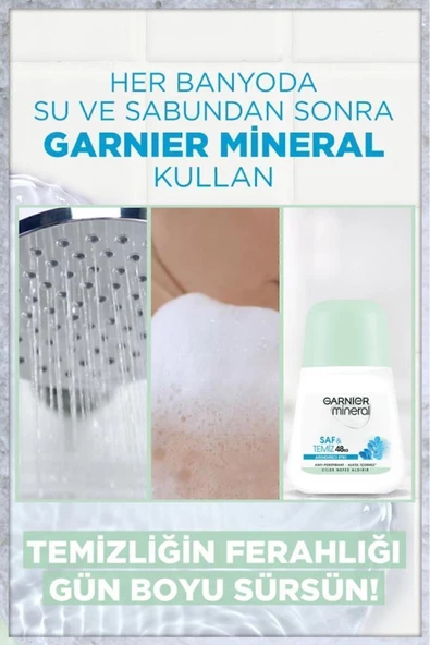 Garnier Mineral Saf Ve Temiz Kadın Roll-on Deodorant 3600542035149 - 3