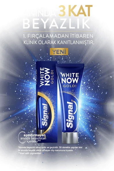 Signal White Now Gold Diş Macunu 75 ml X 6 Adet - 5