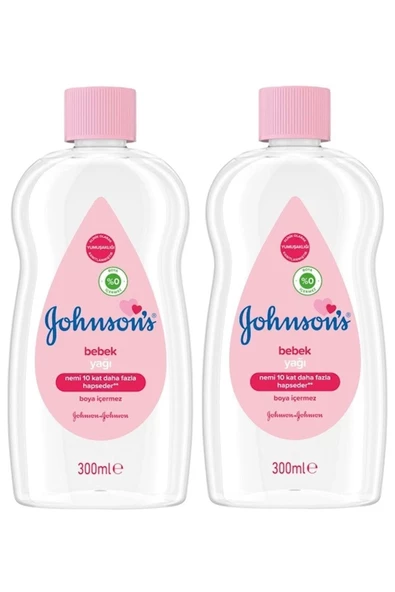 Johnson´s Baby Johnsons Baby Bebek Yağı 300ml Nemlendirici (Pembe) 2 Li Set