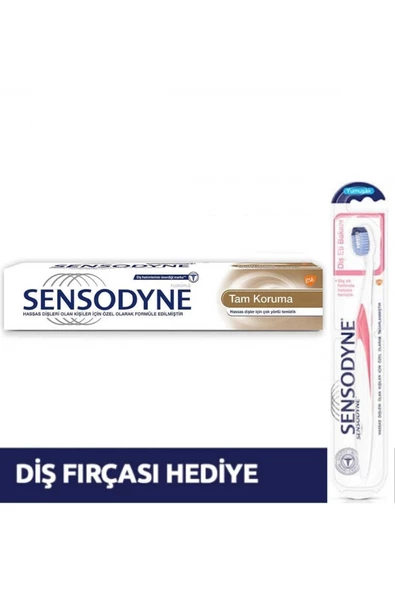 Sensodyne Tam Koruma 75 Ml + Yumuşak Diş Fırçası