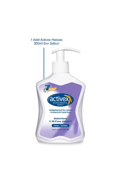 Activex Antibakteriyel Sıvı Sabun Hassas 1 lt - 2