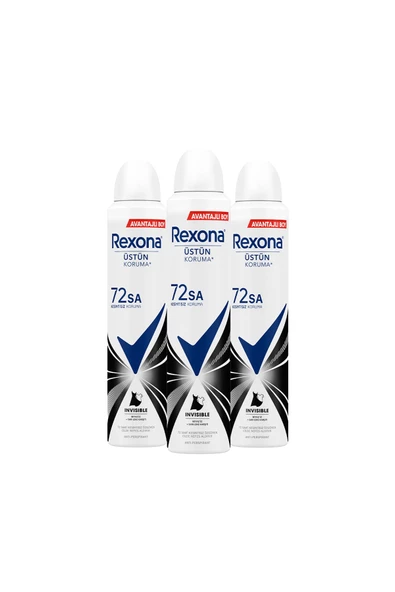 Rexona Kadın Sprey Deodorant Invisible Beyaz Iz Sarı Leke Karşıtı 72 Saat Kesintisiz Üstün Koruma 20 - 2