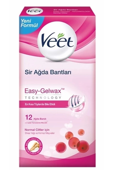 Veet Kolay Kullanım Soğuk Ağda Bantları Normal Cilt