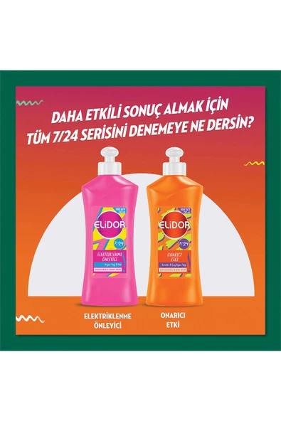 Elidor 7 24 Şekillendirici Saç Bakım Kremi Belirgin Bukleler Elastin Badem Sütü 265 ml - 6