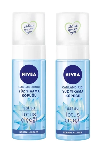 NIVEA Canlandırıcı Yüz Yıkama Köpüğü Normal Ciltler 150ml X 2 Adet