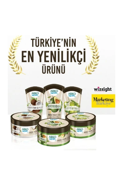 ARKO Nem Değerli Yağlar Kremi Hindistan Cevizi 250 ml - 3