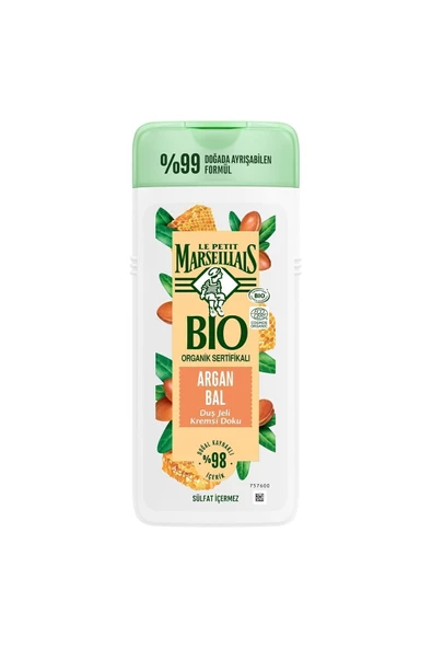 Le Petit Marseillais Duş Jeli Bio Argan Bal 400 ml