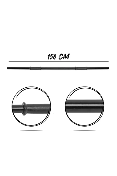 Ecgspor 59 Kg Z bar Halter ve Dambıl Seti Turuncu Siyah (56 kg Ağırlık Plakası +Barlar) - 6