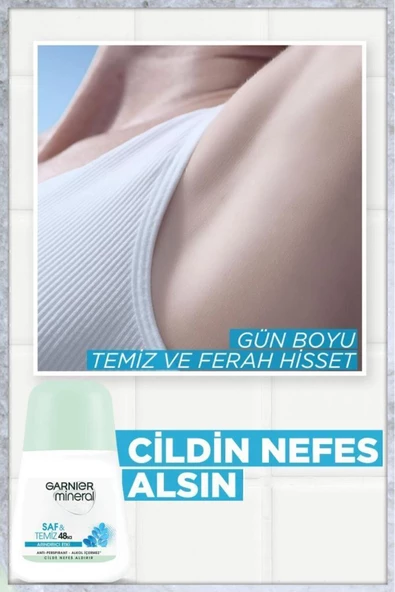 Garnier Mineral Saf Ve Temiz Kadın Roll-on Deodorant 3600542035149 - 2