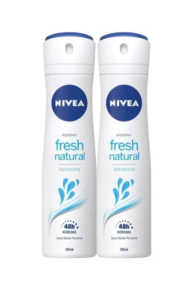 NIVEA Fresh Natural Deodorant 150 ml X 2 Adet