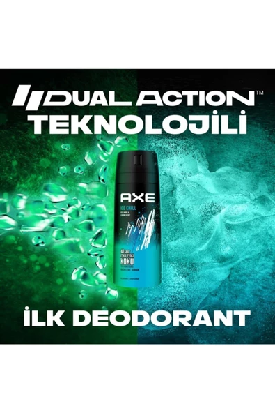 Axe Erkek Deodorant Sprey Ice Chıll Iced Mınt & Lemon Scent 150 Ml - 6