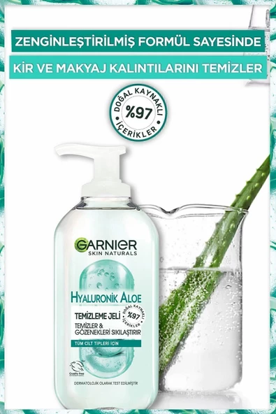 Garnier Hyaluronik Aloe Temizleme Jeli 200ml - 3