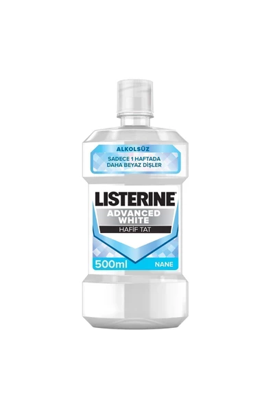 Listerine Advanced White Hafif Tat Ağiz Bakim Suyu 500 ml - 7