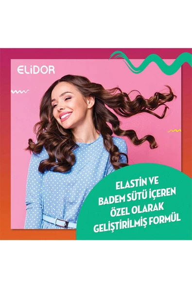 Elidor 7 24 Şekillendirici Saç Bakım Kremi Belirgin Bukleler Elastin Badem Sütü 265 ml - 5