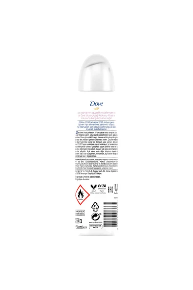 Dove Kadın Sprey Deodorant Işıldayan Bakım Lotus Çiçeği Kokusu 150 ml X3 Adet - 7