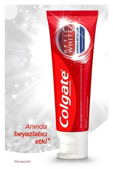 Colgate Optic White Anında Beyazlık Anında Beyazlatma Etkisi Beyazlatıcı Diş Macunu 2 X 75 ml - 2