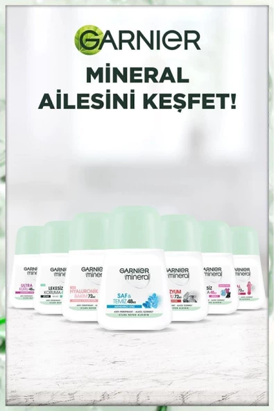 Garnier Mineral Saf Ve Temiz Kadın Roll-on Deodorant 3600542035149 - 7