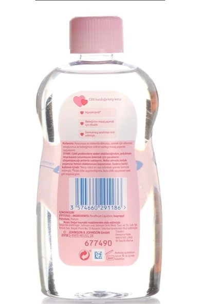 Johnson´s Baby Johnsons Baby Bebek Yağı 300ml Nemlendirici (Pembe) 2 Li Set - 3