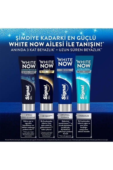 Signal White Now Original Anında Beyazlatıcı Diş Macunu 75ml X4 - 6