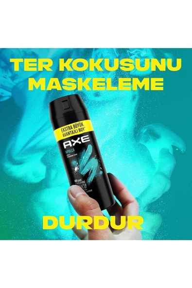 Axe Erkek Sprey Deodorant Apollo 48 Saat Etkileyici Koku 200 ml x3 - 3