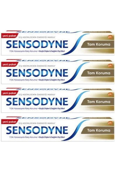 Sensodyne Tam Koruma 75 Ml X 4 Adet