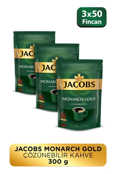 Jacobs Monarch Gold Granül Kahve 100 gram X 3 Paket