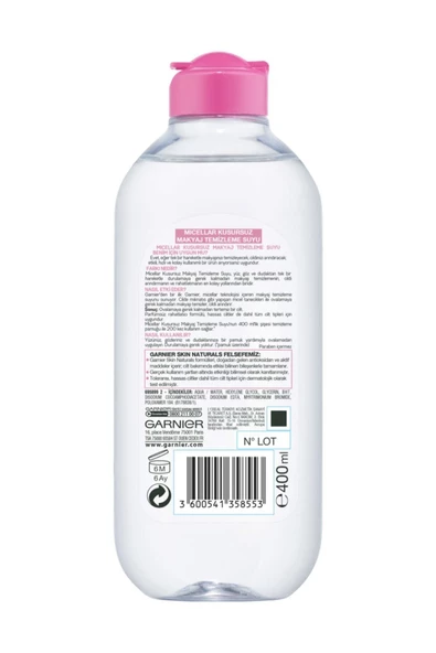Garnier Micellar Kusursuz Makyaj Temizleme Suyu 400 Ml 3600541358553 - 3