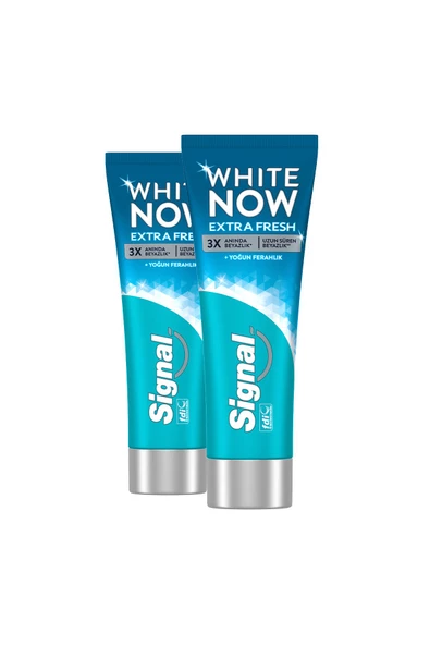 Signal White Now Diş Macunu Extra Fresh Yoğun Ferahlık 75 ml X2 - 2