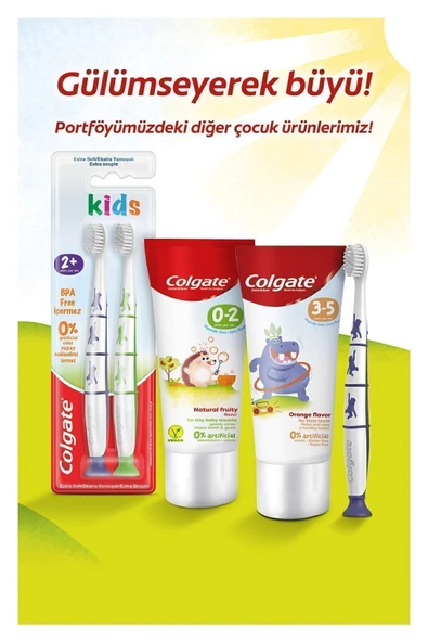 Colgate 3-5 Yaş Portakal Aromalı Florürsüz Çocuk Diş Macunu 60 ml - 5