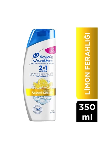 Head&Shoulders Limon Ferahlığı 2'si 1 Arada Kepeğe Karşı Etkili Şampuan 350 ml
