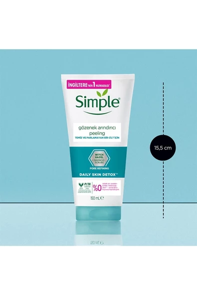 Simple Daily Skin Detox Gözenek Arındırıcı Peeling Temiz Ve Parlamayan Bir Cilt İçin 150 ml - 7