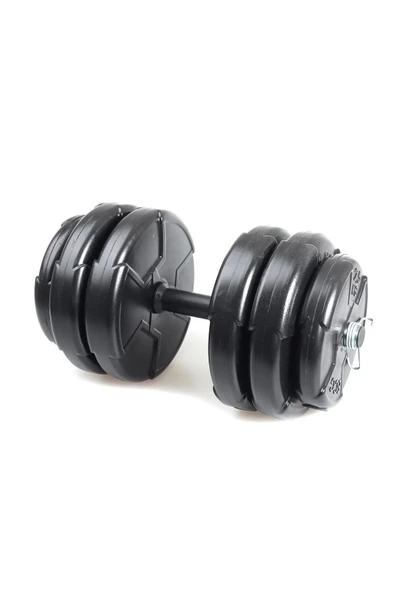 Ecgspor 56 Kg Halter ve Dambıl Seti Turuncu Siyah (NET 56 KG AĞIRLIK İÇERİR) - 2