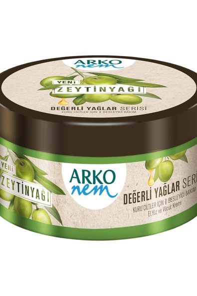 ARKO Nem Değerli Yağlar El Ve Vücut Krem Zeytinyağlı 250 Ml
