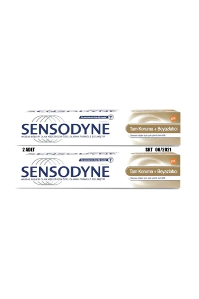 Sensodyne Tam Koruma Ve Beyazlatıcı Hassas Dişler Için 50ml 2 Adet