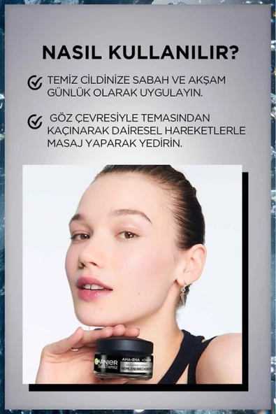 Garnier Saf Ve Temiz Kömür Matlaştırıcı Günlük Nemlendirici Krem 50ml - 5
