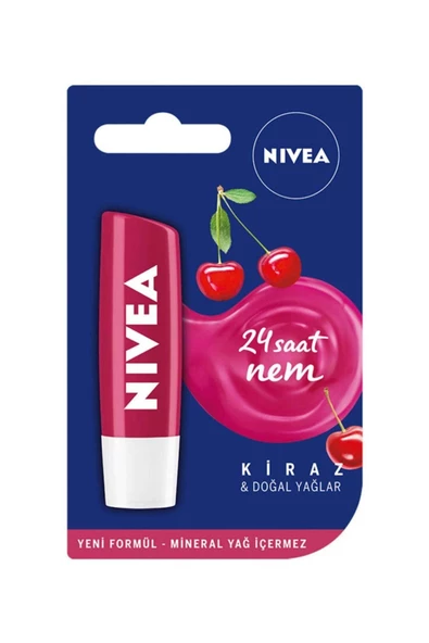 NIVEA Lip Care Kiraz Içerikli Dudak Bakım Kremi 4,8 Gr