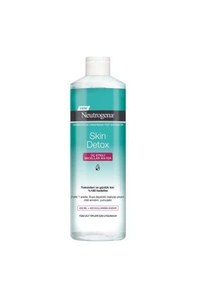 Neutrogena Skin Detox Üç Etkili Micellar Water Makyaj Temizleme Suyu 400ml
