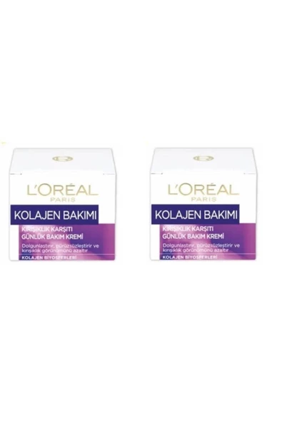 L'Oreal Paris Kolajen Bakımı Kırışıklık Karşıtı Günlük Bakım Krem 2x50ml