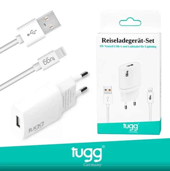 TUGG GERMANY 104300 ŞARJ SET USB LİGHTNİNG (IPHONE)