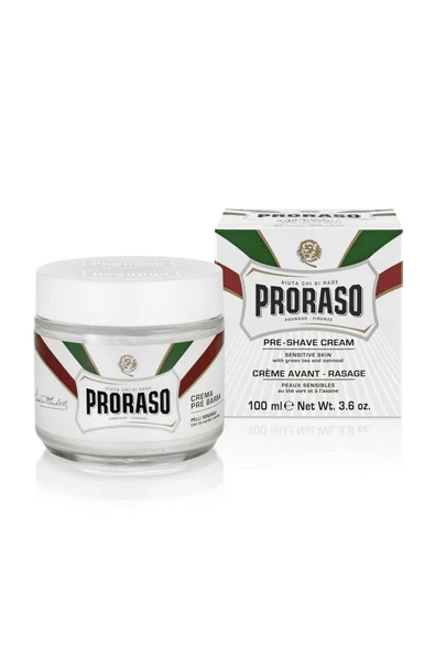 Proraso Tıraş Öncesi Kremi Yeşil Çay ve Yulaf Özlü 100 ml